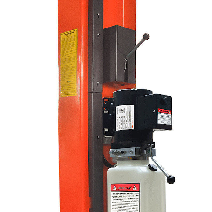 Single-point manual safety lock release that simultaneously unlocks both columns from one side