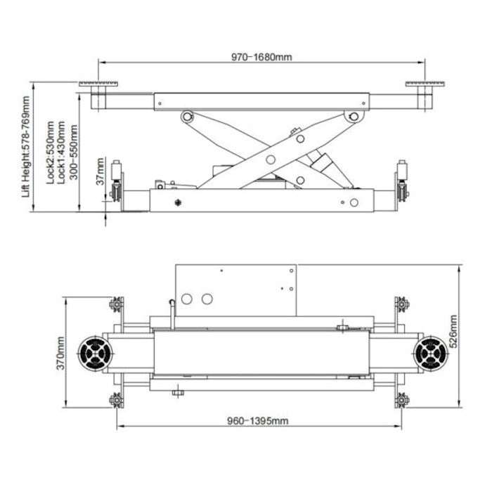 AMGO RJ-10A Dimensions