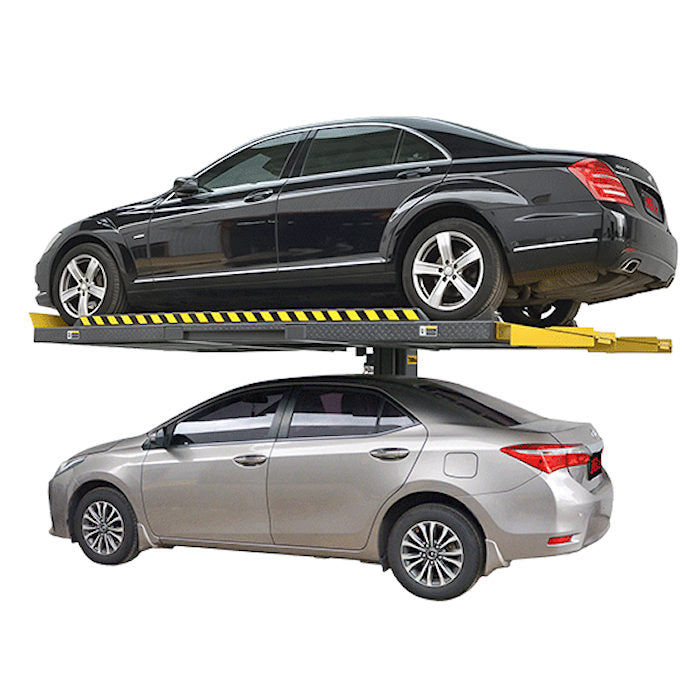 AMGO SPL-7 Single Post Parking Lift In Use