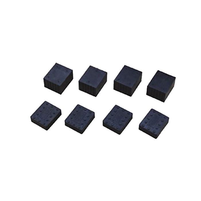 Includes 1-1/2" and 3" height rubber pads