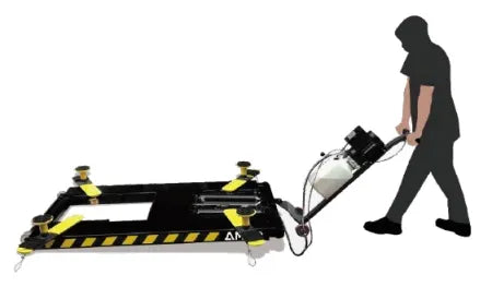 Portable design, easy to move the lift with the power unit stand