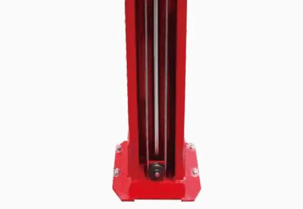 Dual hydraulic direct-drive cylinders.