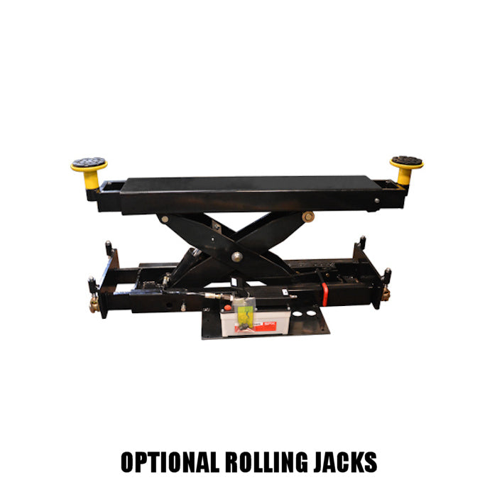 Optional Rolling Jacks: RJ-10A: pneumatic hydraulic type 10,000lbs. (4,500kg)