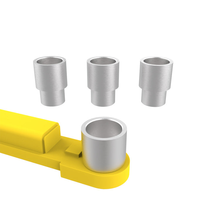 Stackable Adapters Included 