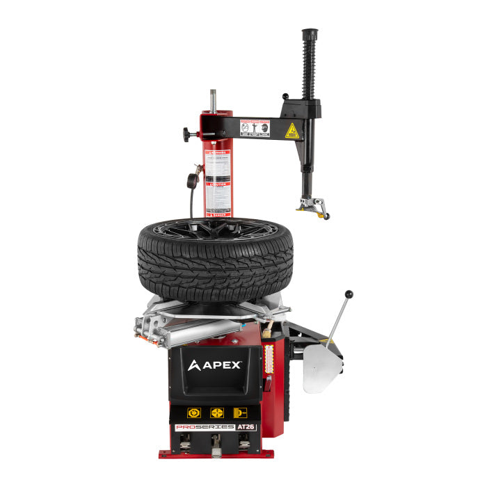APEX AT26 Swing-Arm Tire Changer In Use 