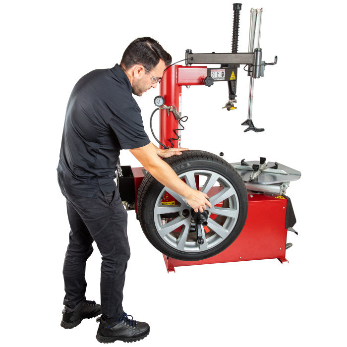 APEX AT26A Tire Changer + AB24M Wheel Balancer Combo In Use 