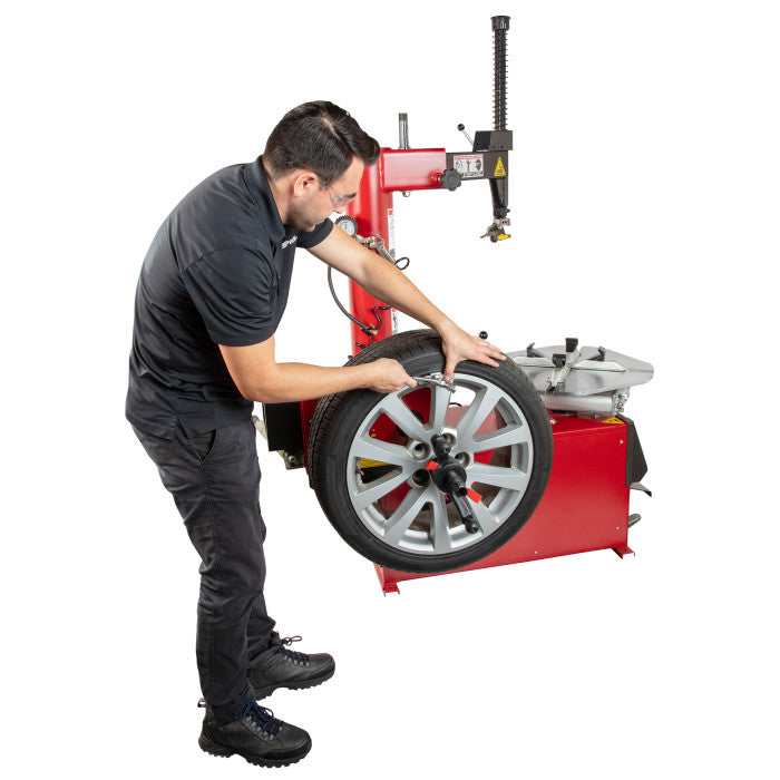 APEX AT26 Tire Changer + AB24M Wheel Balancer Combo In Use 