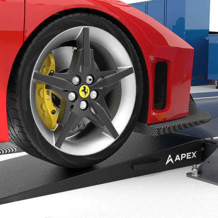 APEX 48" Lightweight Foam Four Post Ramp Kit In Use 