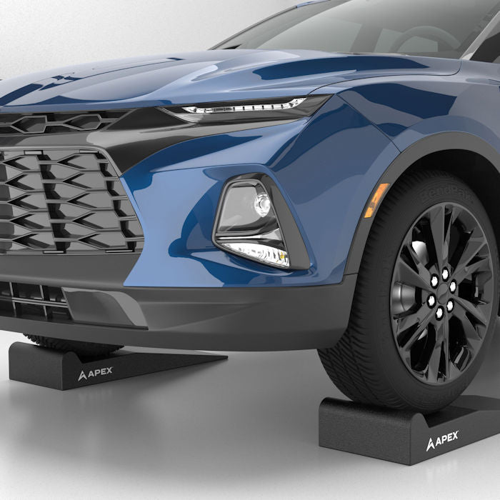 APEX 36" Lightweight Foam Garage Ramp Kit In Use 