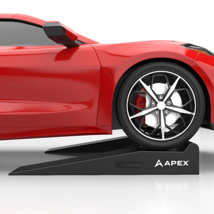 APEX 48" Lightweight Foam Garage Ramp Kit In Use 