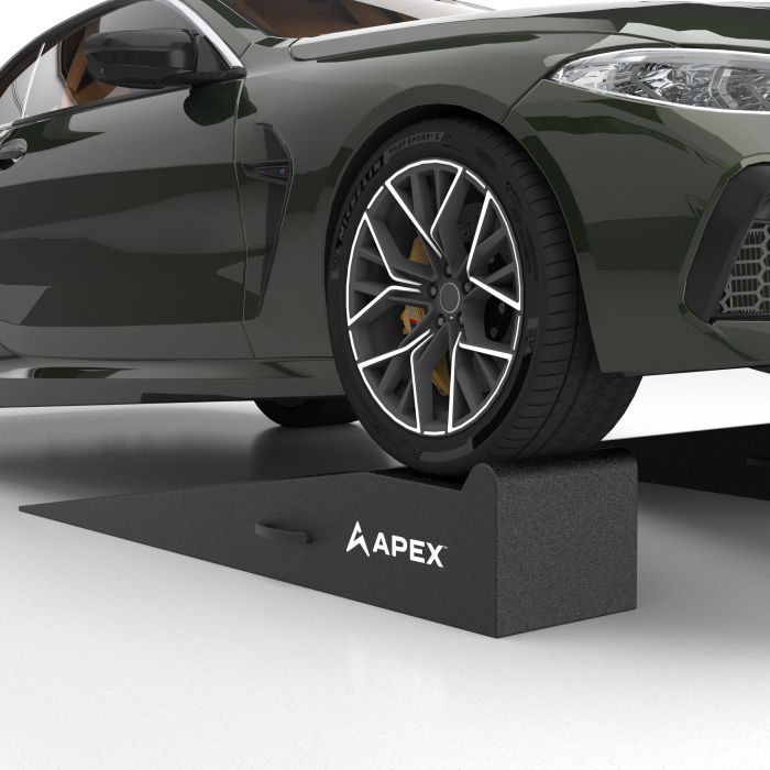 APEX 72" Lightweight Foam Garage Ramp Kit In Use 