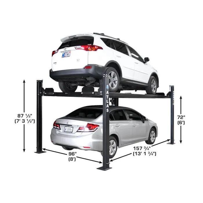 Atlas Apex 8 ALI Certified Four Post Lift Specifications