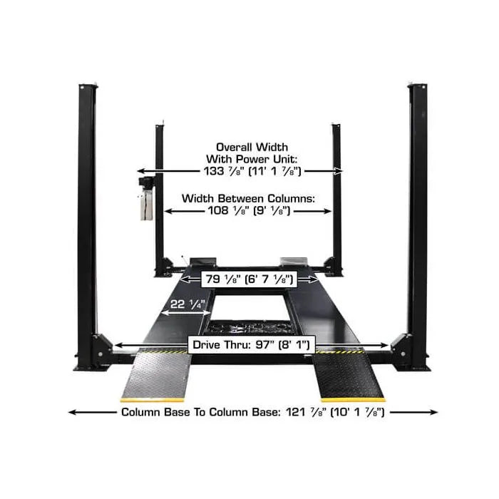 Atlas Apex 9 ALI Certified Four Post Lift Specifications