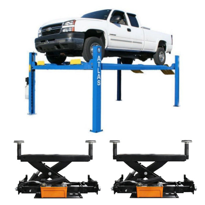 Atlas 412A Alignment Lift + RJ6BK Rolling Jacks Combo