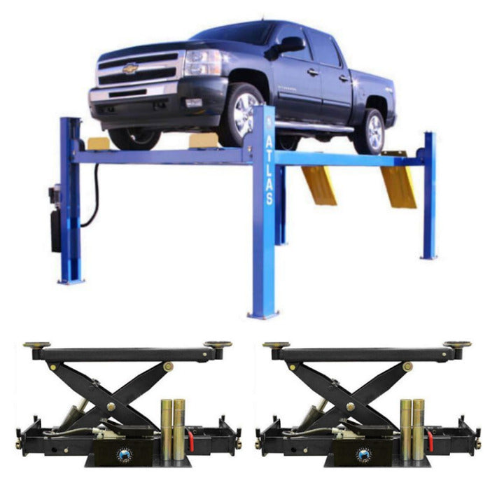 Atlas 414A Alignment Lift + RJ8 Rolling Jacks Combo