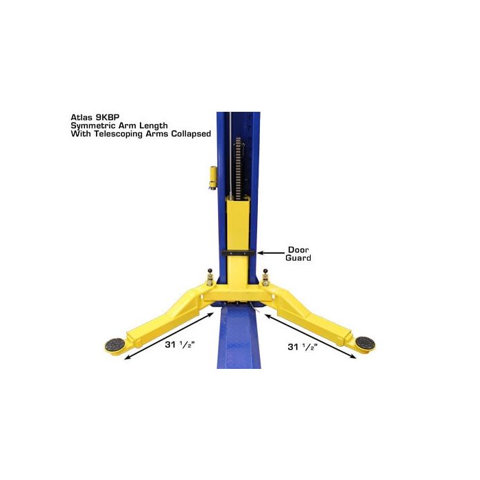 Atlas 9KBPX Baseplate Two Post Lift