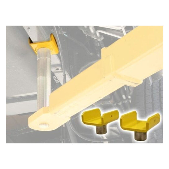 Atlas XH-FTA Truck Saddle Frame Adapters for Two Post Lifts Yellow 1-1/2" Peg (Set of 2)