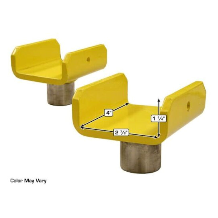 Atlas XH-FTA Truck Saddle Frame Adapters for Two Post Lifts Yellow 1-1/2" Peg (Set of 2)
