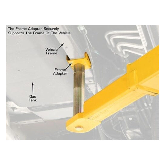 Atlas XH-FTA Truck Saddle Frame Adapters for Two Post Lifts Yellow 1-1/2" Peg (Set of 2)