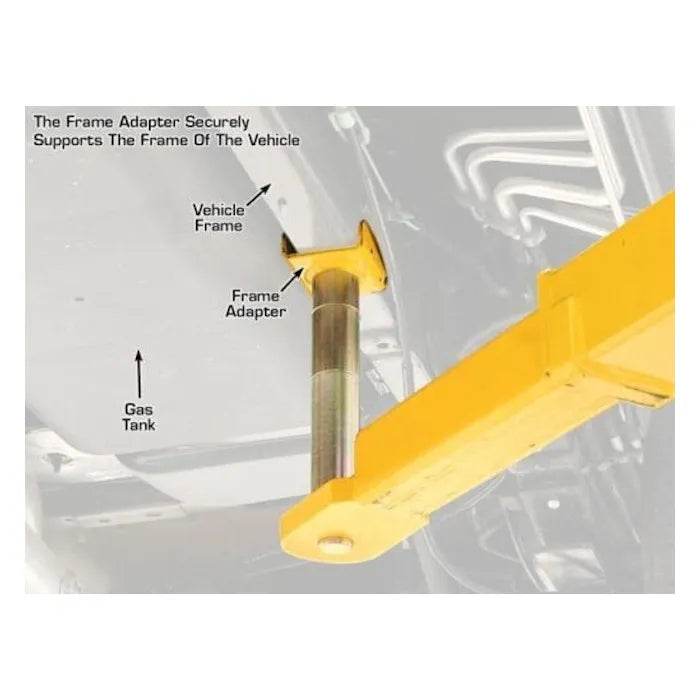 Atlas ATTDP-XSZ-7-3100 Truck Saddle Frame Adapters for Two Post Lifts Black 1-1/2" Peg (Set of 2)
