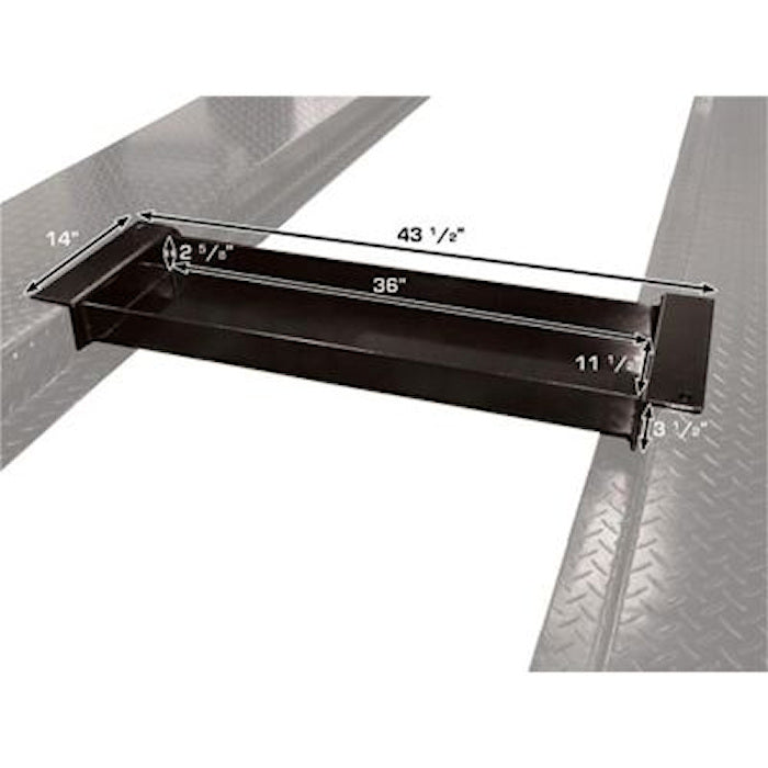Atlas 37" Steel Jack Tray For PRO8000 Four Post Lifts Dimensions 