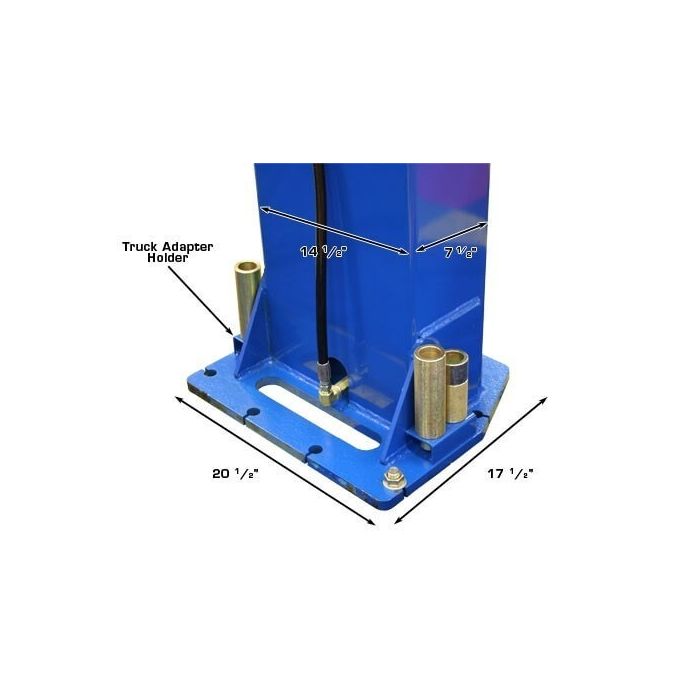 Atlas PV-12PX Two Post Lift Column Base Dimensions