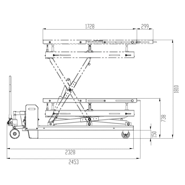 Atlas EVBL3310 Electric Battery Lifting Table Schematics