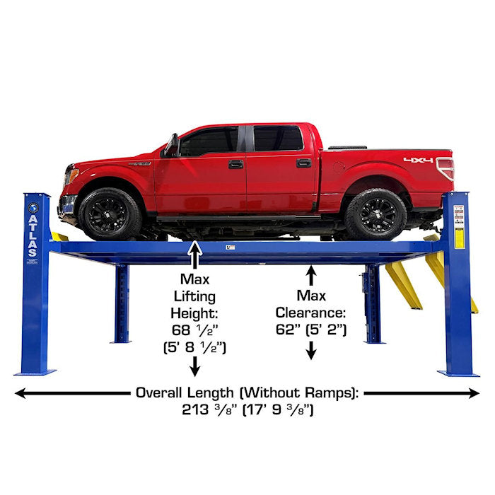 Atlas PRO12K Four Post Lift 12,000 lbs. Capacity