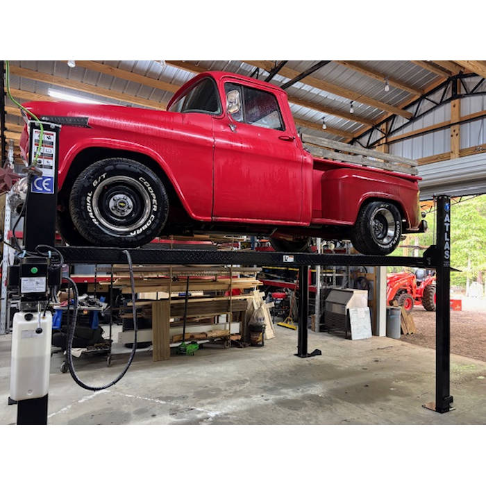 Atlas Garage Pro 8000EXT-L Four Post Lift + RJ35 Sliding Jacks