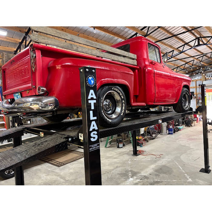 Atlas Garage Pro 8000EXT-L Four Post Lift + RJ35 Sliding Jacks