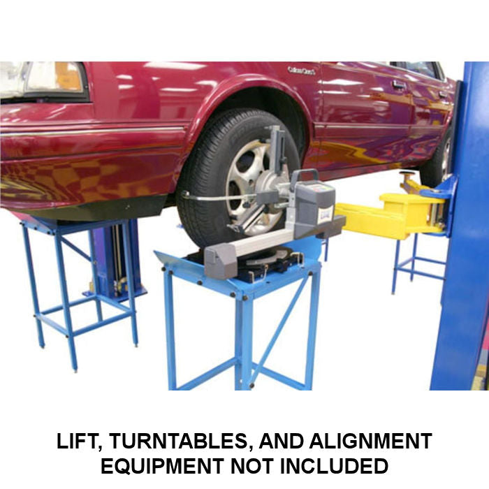 Lift, Turntables, and Alignment Equipment Not Included 