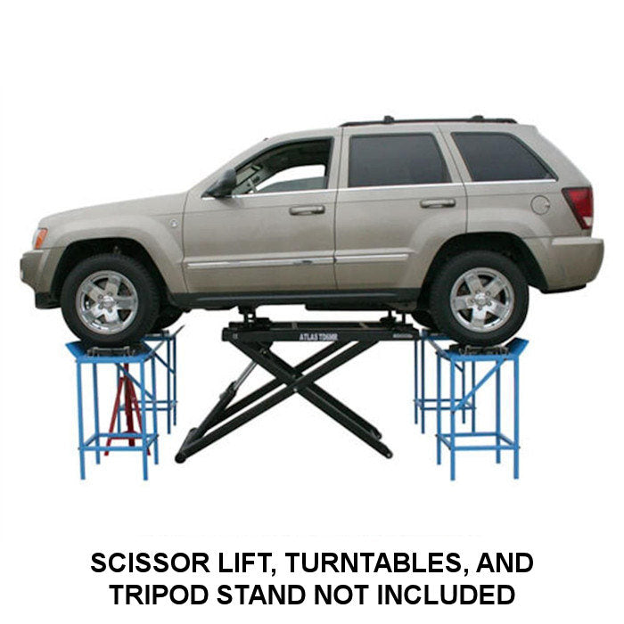 Scissor Lift, Turntables, and Tripod Stand Not Included 