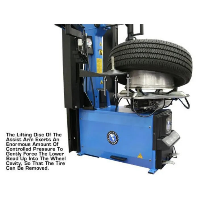 Atlas TC755DAA Tilt-Back Wheel Clamp Tire Changer with Dual Assist Arms