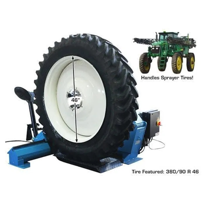 Atlas TTC306 Deluxe Automated Truck Tire Changer Handles Sprayer Tires