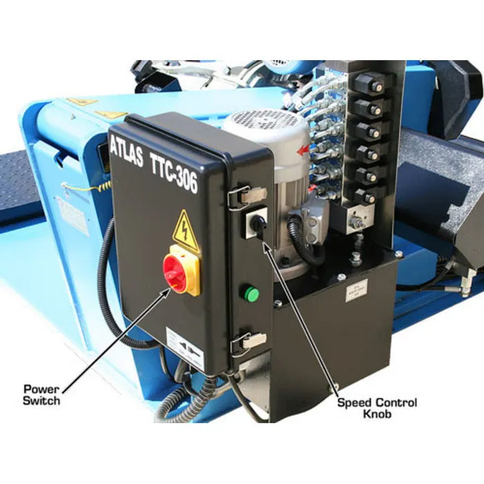 Atlas TTC306 Deluxe Automated Truck Tire Changer Power Switch & Speed Control Knob
