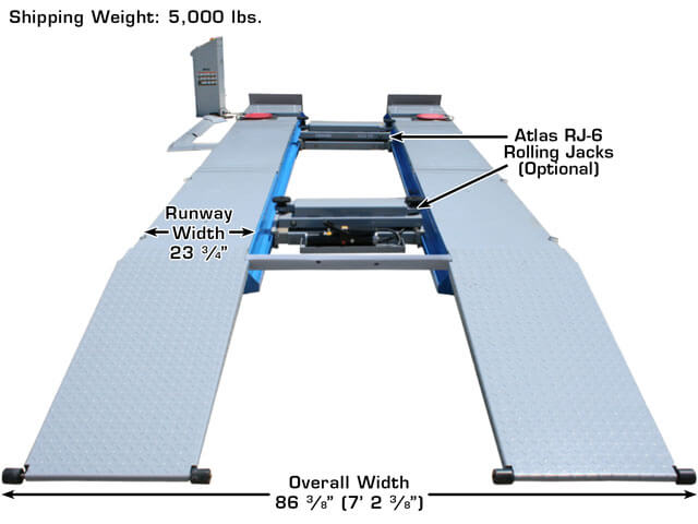 Atlas 12ASL Front View Dimensions