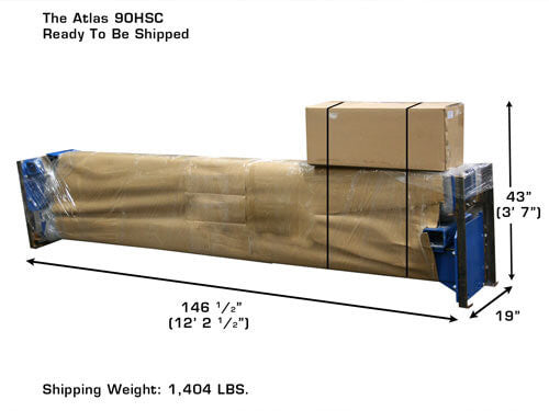 Atlas 9OHSC-SS Shipping Dimensions