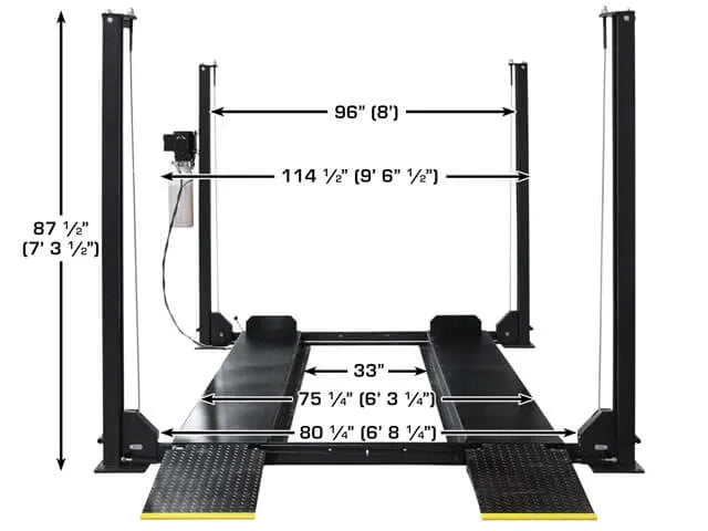 Atlas 408SL Premium Portable Four Post Lift