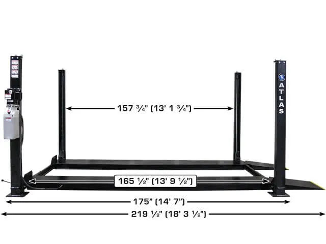 Atlas 408SL Premium Portable Four Post Lift