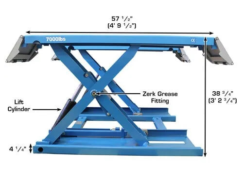 Atlas Kwik Bay Portable Mid-Rise Scissor Lift  - Free Gift with Purchase!