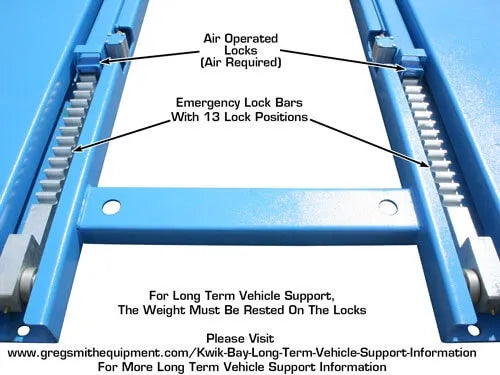 Atlas KWIK-BAY Open Center Portable Mid-Rise Scissor Lift7,000 lbs. Capacity Commercial Grade