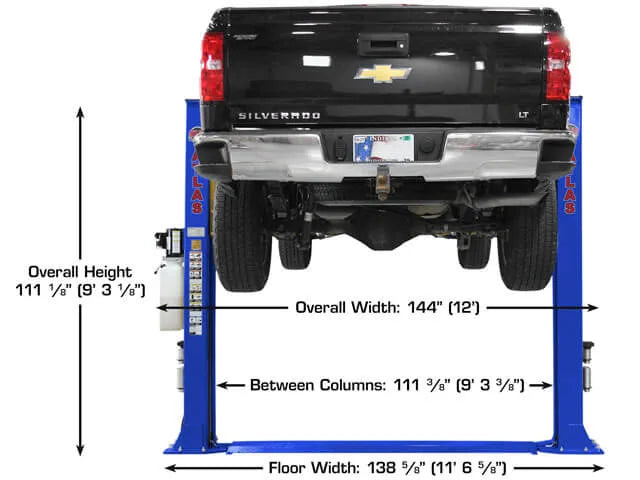 Atlas Platinum PVL-9BP ALI Certified Baseplate Two Post Lift