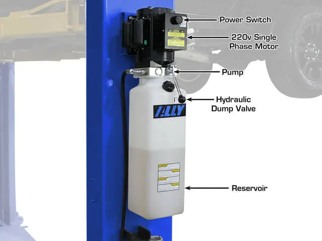 Atlas Platinum PVL-9BP ALI Certified Baseplate Two Post Lift