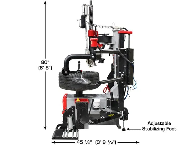 Atlas PTC500 Center Post Tire Changer w Assist Arms