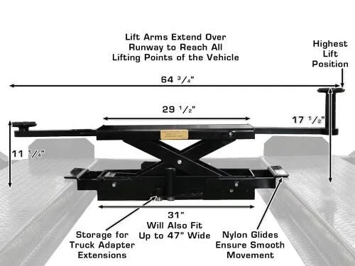 Atlas RJ-35 Hydraulic Sliding Center Jack