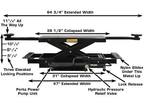 Atlas RJ-35 Hydraulic Sliding Center Jack