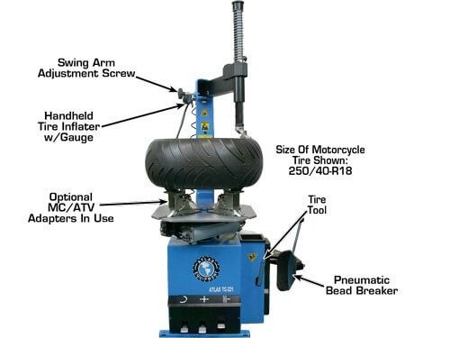 Atlas TC221 Wheel Clamp Tire Changer