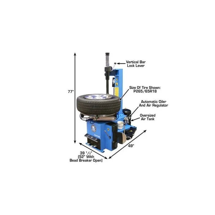 Atlas TC229 Electric/Pneumatic Wheel Clamp Tire Changer with Bead Blaster