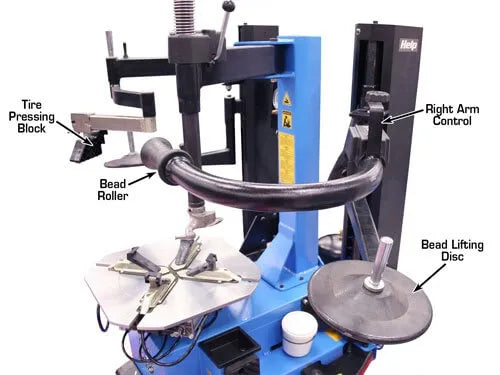 Atlas TC755 Tilt-Back Wheel Clamp Tire Changer
