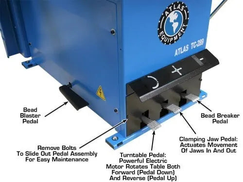 Atlas TC229LH Assist Arm Wheel Clamp Tire Changer